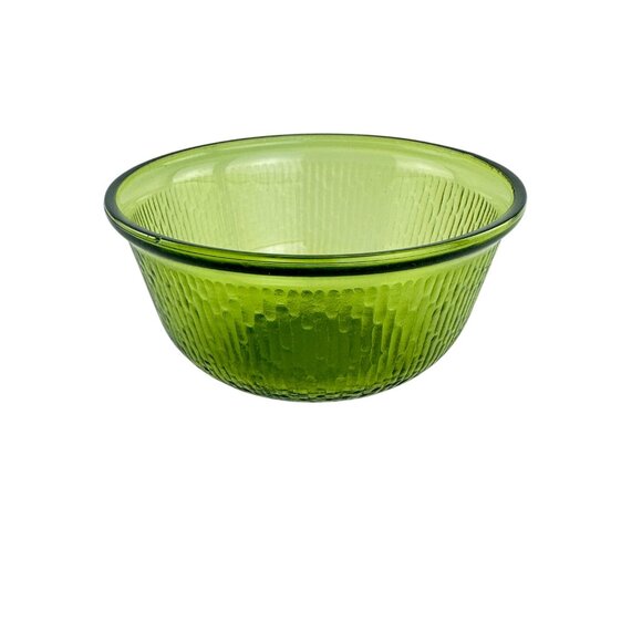 Bartlett Collins Old Hickory Green Glass Mixing Bowl Small Size Textured Vintage - Picture 5 of 16